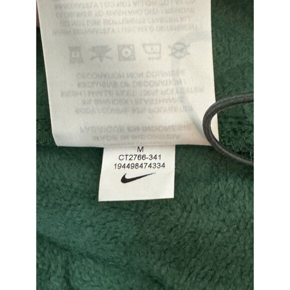 NWT NIKE KIDS' STOCK THERMA-FIT LS PRE-GAME FULL ZIP HOODIE GREEN BOYS SZ M - Picture 9 of 9